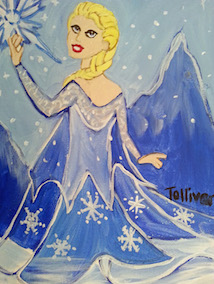 Kids Paint Along - Elsa